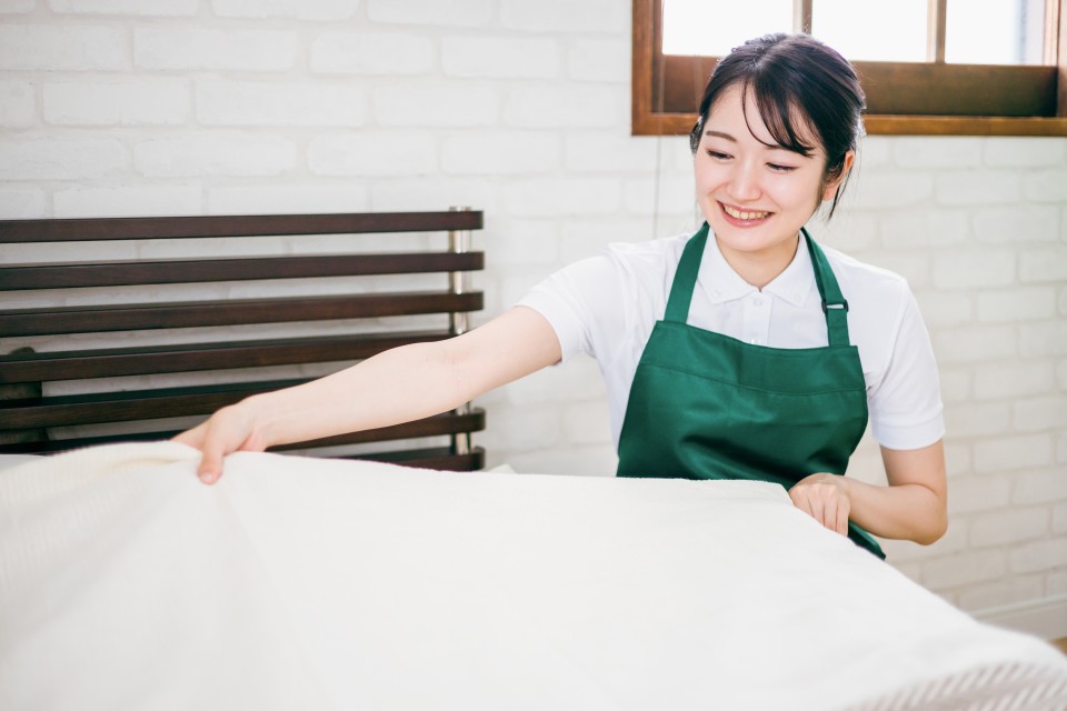 客室清掃は“プロの技術”が身につく仕事！